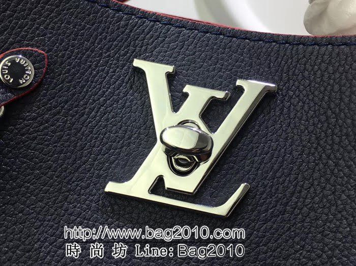 路易威登LV頂級原單M54677 藍色時尚桶包 風格優雅 YDH1460